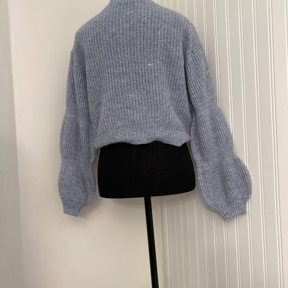 Blue Tiered Sleeve Cottagecore Cardigan - Picture 2 of 5